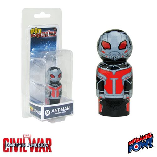 Captain America: Civil War Ant-Man Pin Mate Wooden Figure